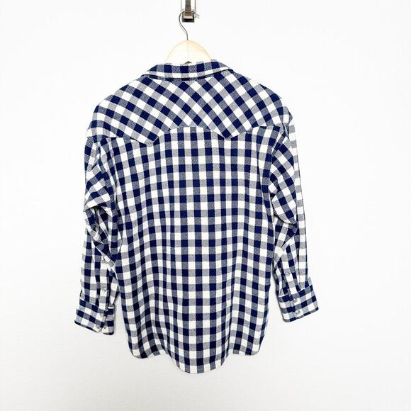 J.Crew Women Relaxed fit Shirt Jacket Buffalo Plaid Check Shacket size 4 cotton - Picture 5 of 6